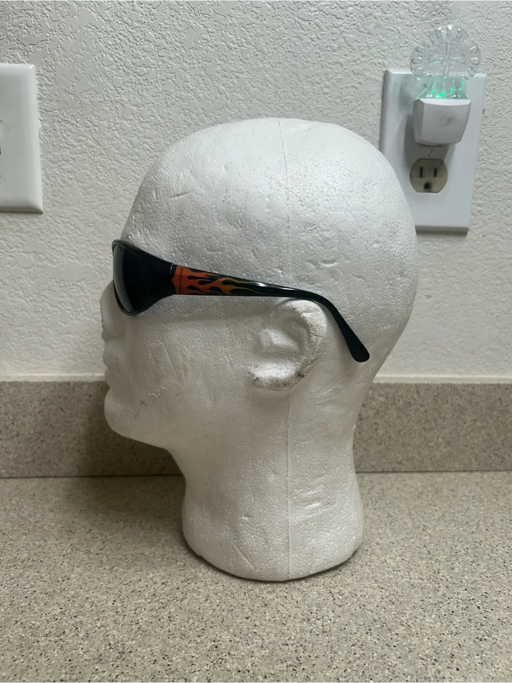 Harley Davidson HDS 355 Mens BLK-3 Riding Flames Sunglasses Vintage 2001 Used